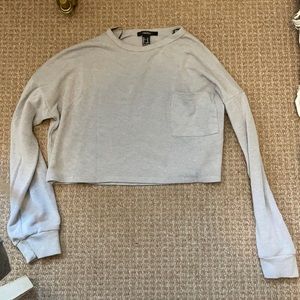 Forever 21 crop long sleeve top